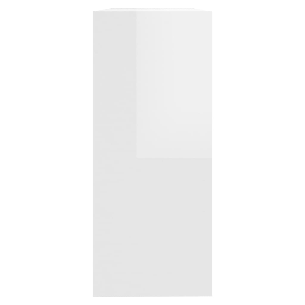 vidaXL Estantería/divisor de espacios blanco brillante 100x30x72 cm