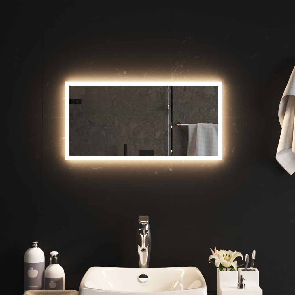 vidaXL Espejo de baño con LED 30x60 cm