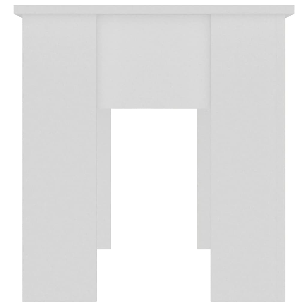 vidaXL Mesa de centro madera contrachapada blanco 101x49x52 cm