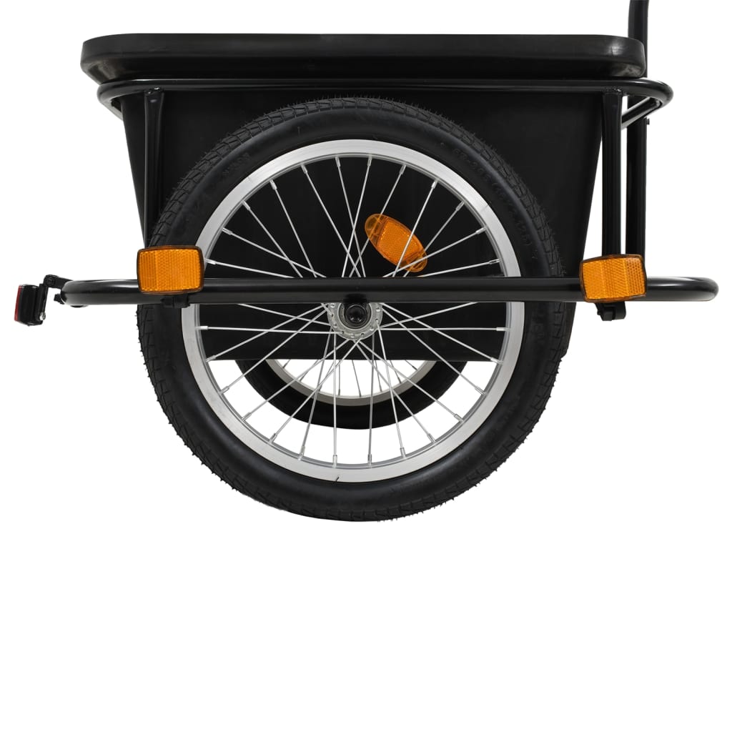 vidaXL Remolque para bicicletas negro 50 L