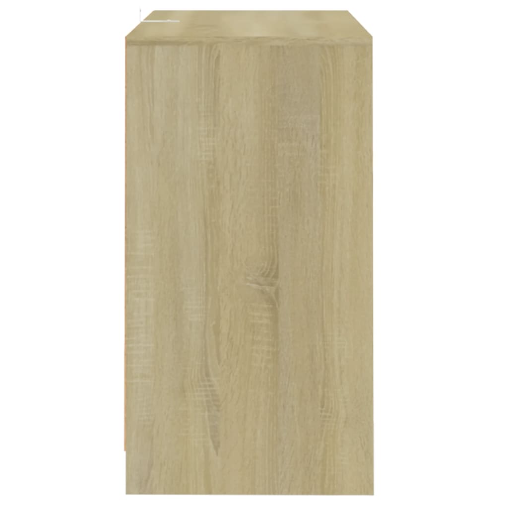 vidaXL Aparador de madera contrachapada roble Sonoma 70x41x75 cm