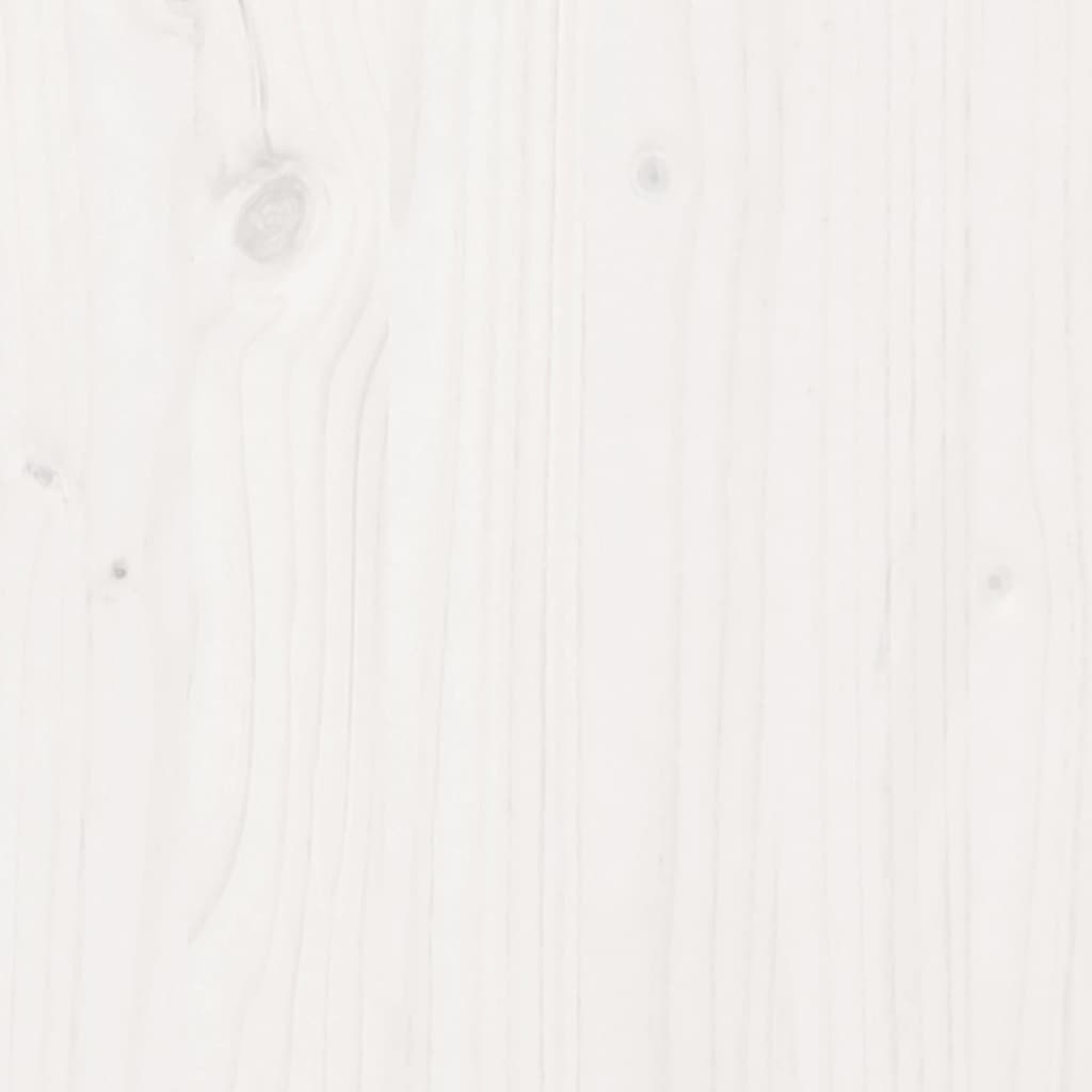 vidaXL Mesa de plantación con estante madera pino blanco 108x35x75 cm