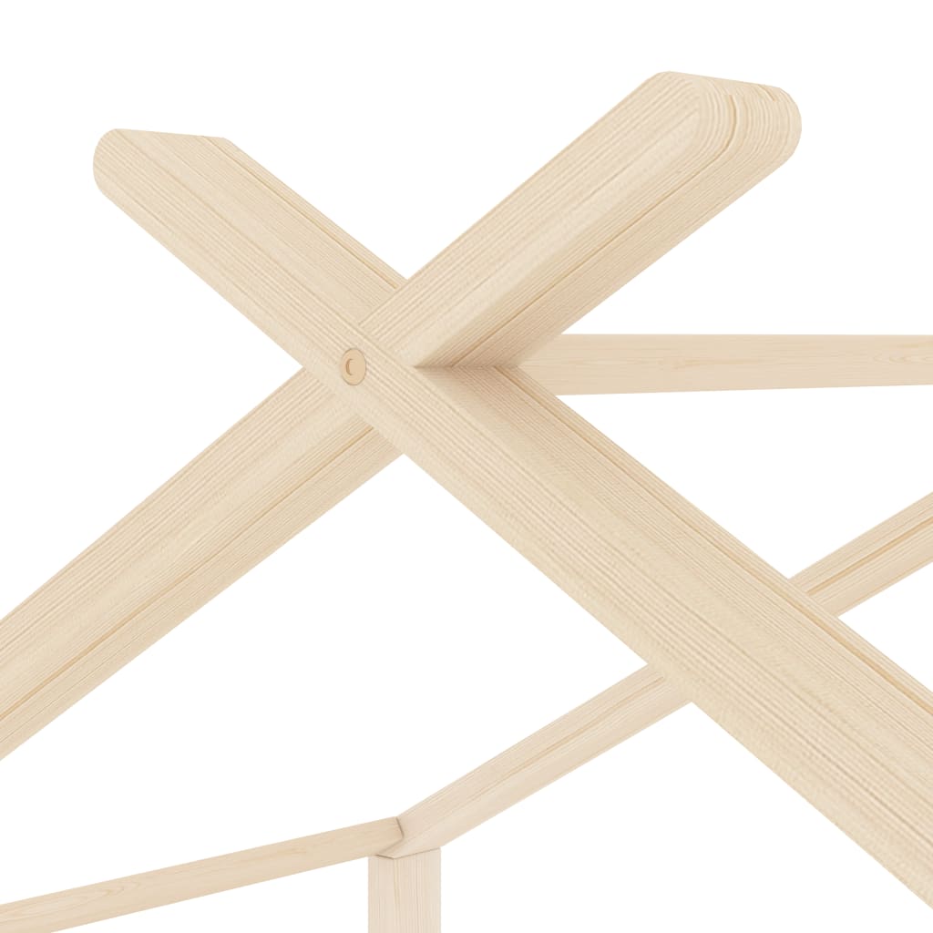vidaXL Estructura de cama infantil de madera maciza de pino 70x140 cm