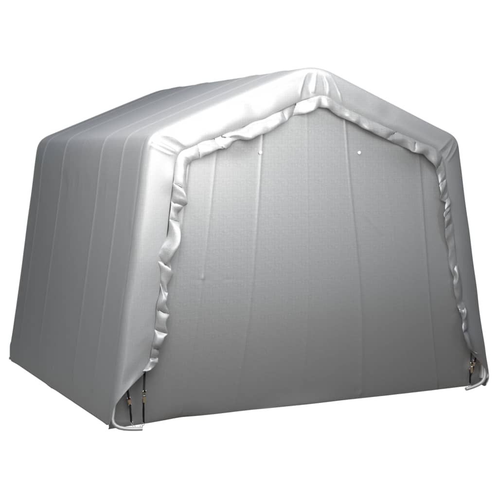 vidaXL Carpa de almacenamiento acero gris 300x300 cm
