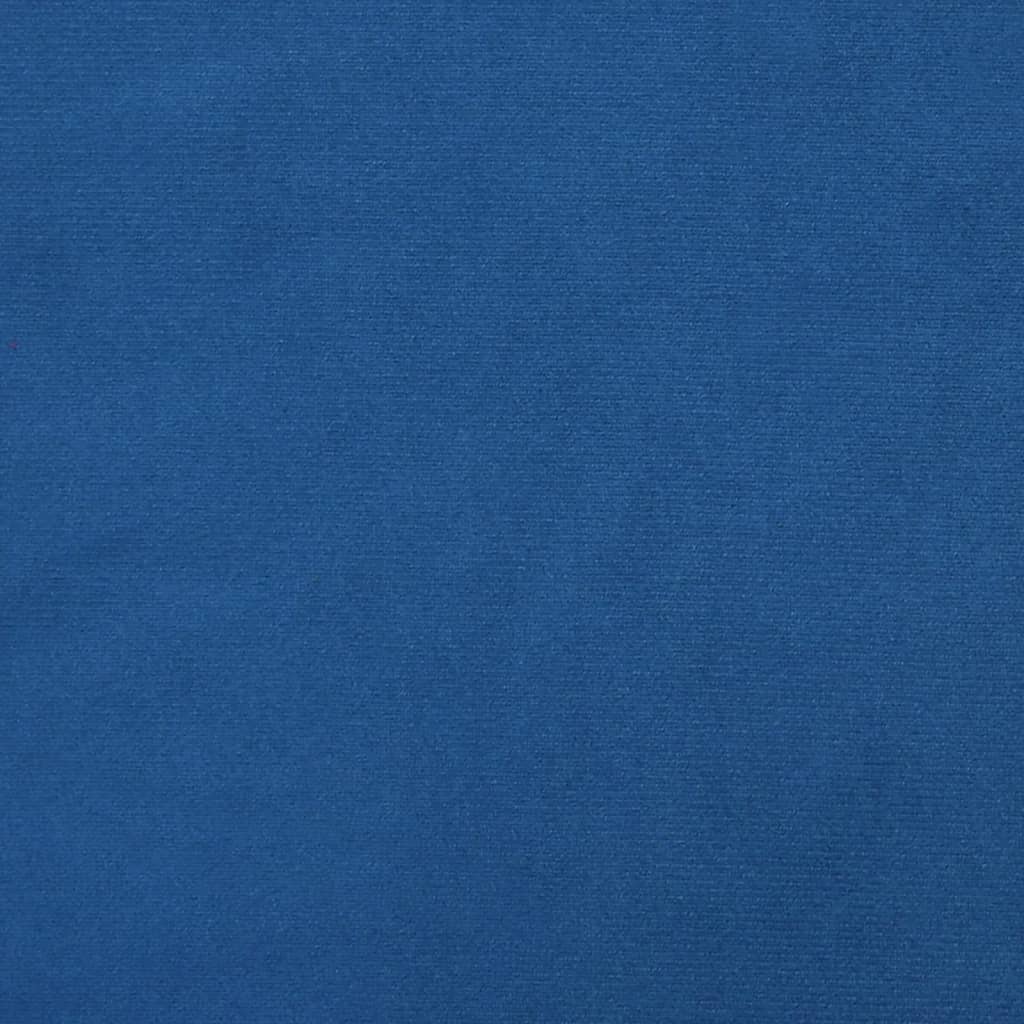 vidaXL Silla mecedora de terciopelo azul
