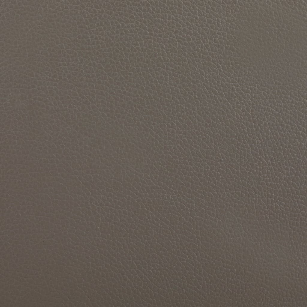 vidaXL Cama con colchón cuero sintético gris y blanco 180x200 cm