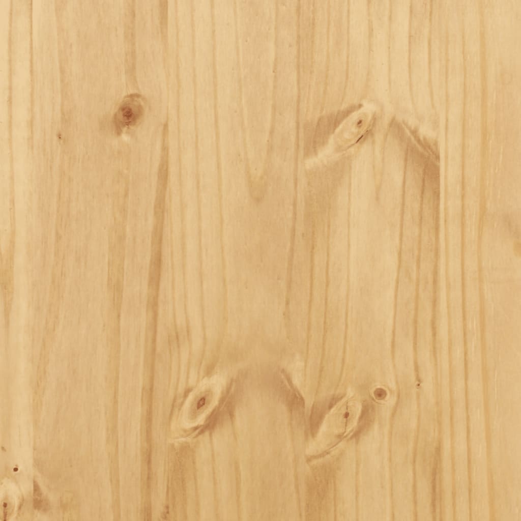 vidaXL Cómoda cajonera Corona madera maciza de pino 80x40x89 cm