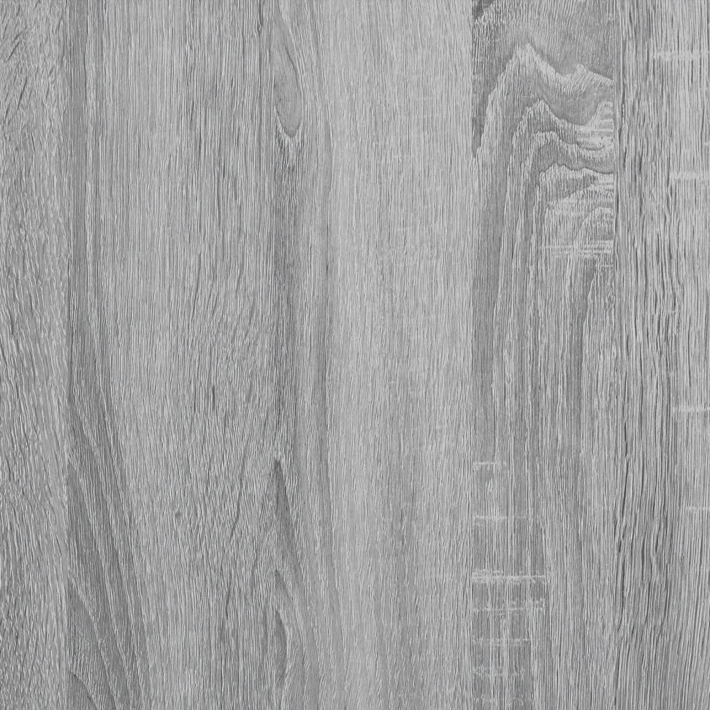 vidaXL Estantería madera ingeniería y metal gris Sonoma 100x26x180 cm