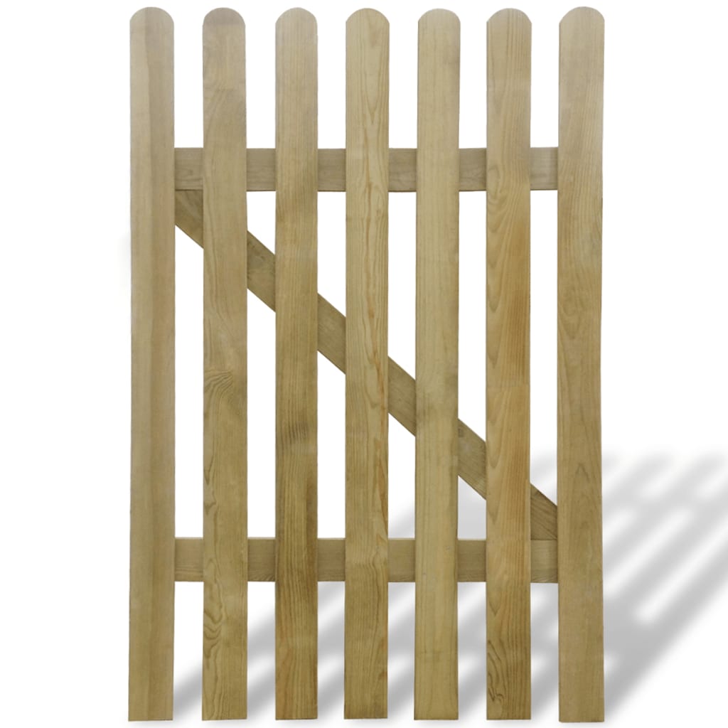 vidaXL Puerta de valla de jardín de madera 100x150 cm