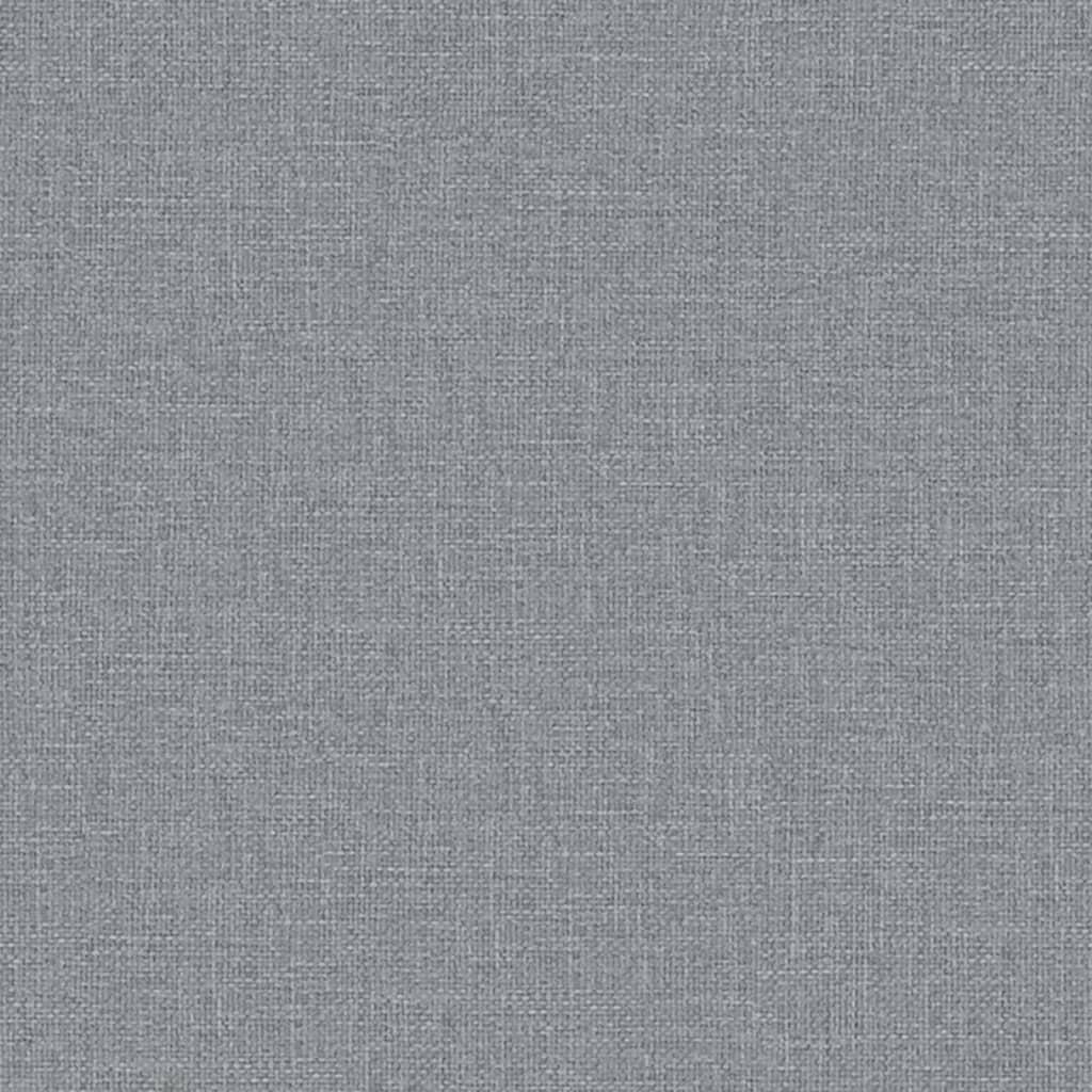 vidaXL Banco de tela gris claro 100x64x80 cm