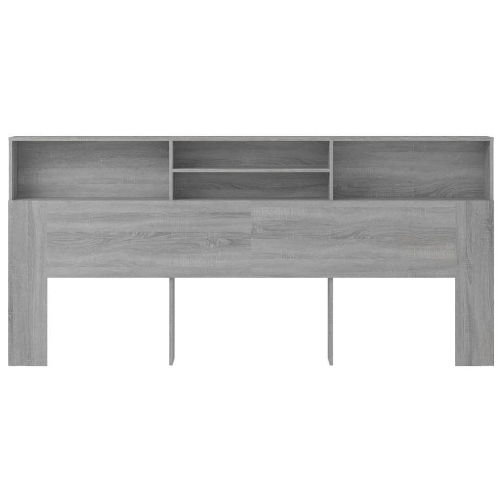 vidaXL Mueble cabecero color gris Sonoma 220x19x103,5 cm