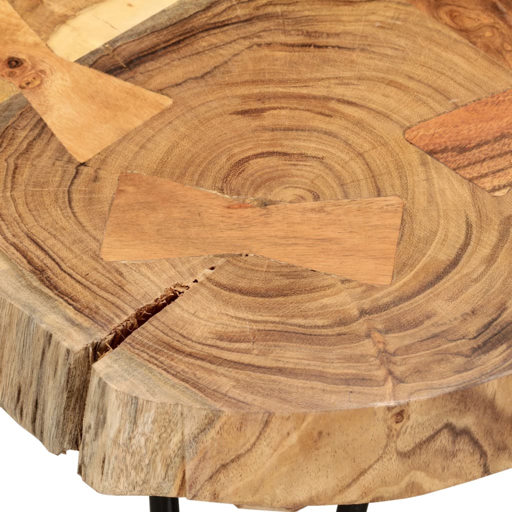 Mesa de centro Mesita de salón de 6 troncos madera maciza de sheesham 35 cm  TRE82234 MaisonChic
