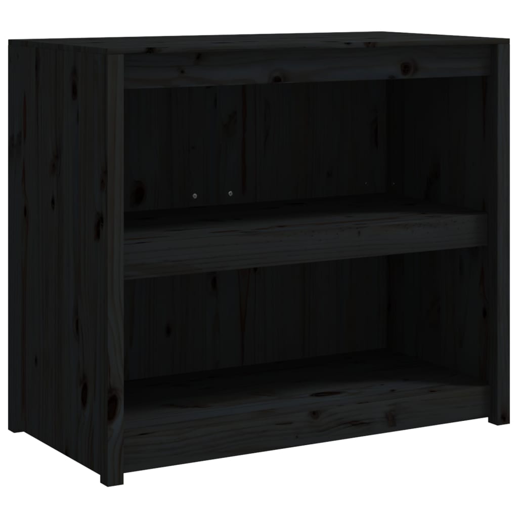 vidaXL Muebles de cocina de exterior 3 pzas madera maciza pino negro