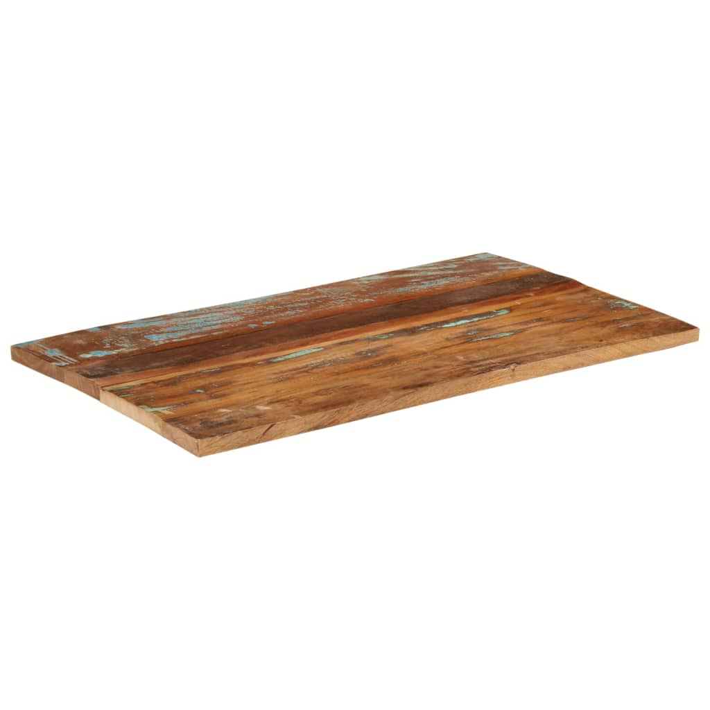 vidaXL Tablero de mesa madera maciza reciclada 100x60x(2,5-2,7) cm
