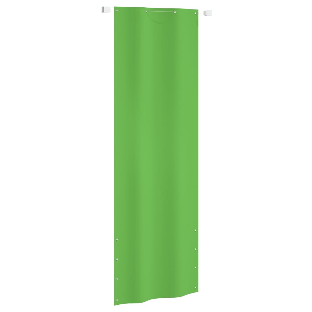 vidaXL Toldo pantalla para balcón tela oxford verde claro 80x240 cm