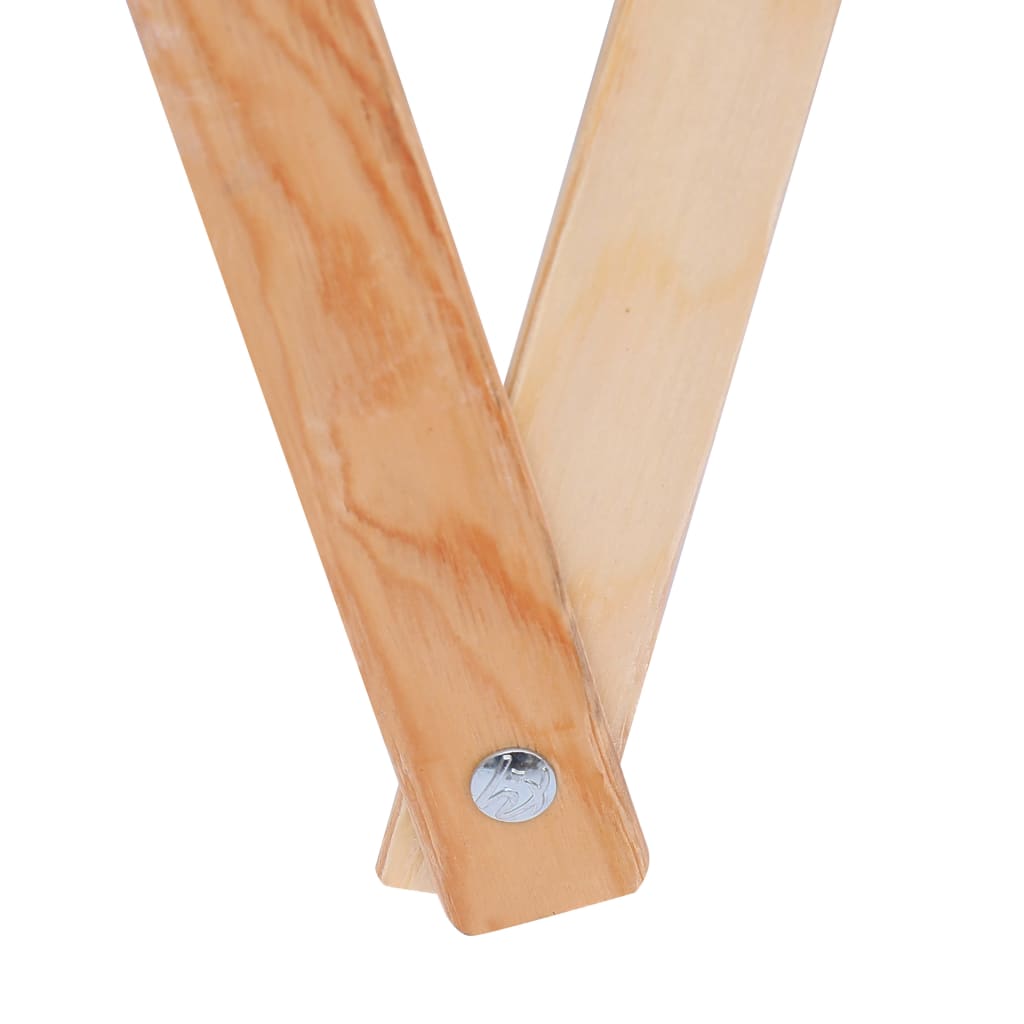 vidaXL Cesto para colada plegable madera y tela gris