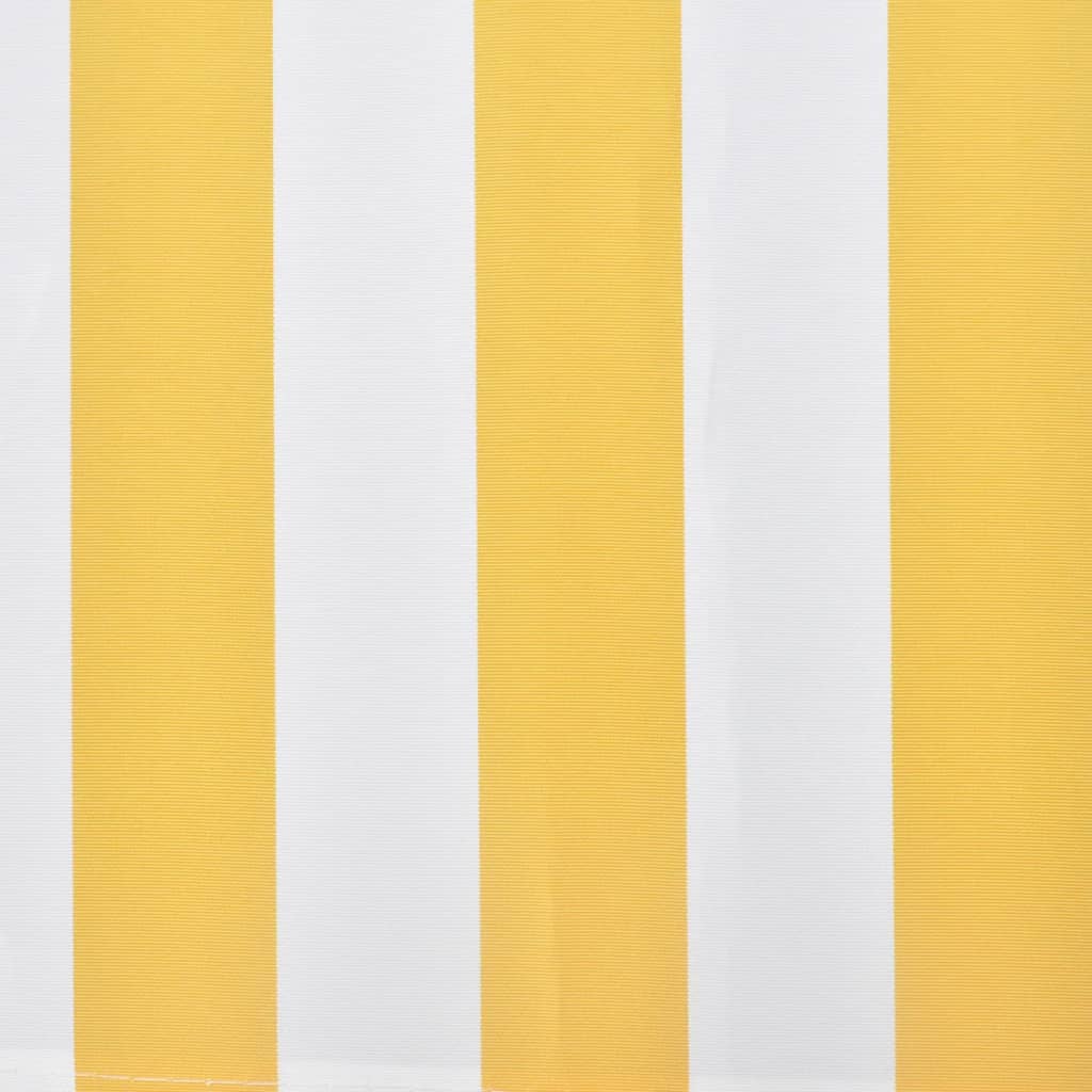 vidaXL Toldo plegable de 400 cm amarillo y blanco