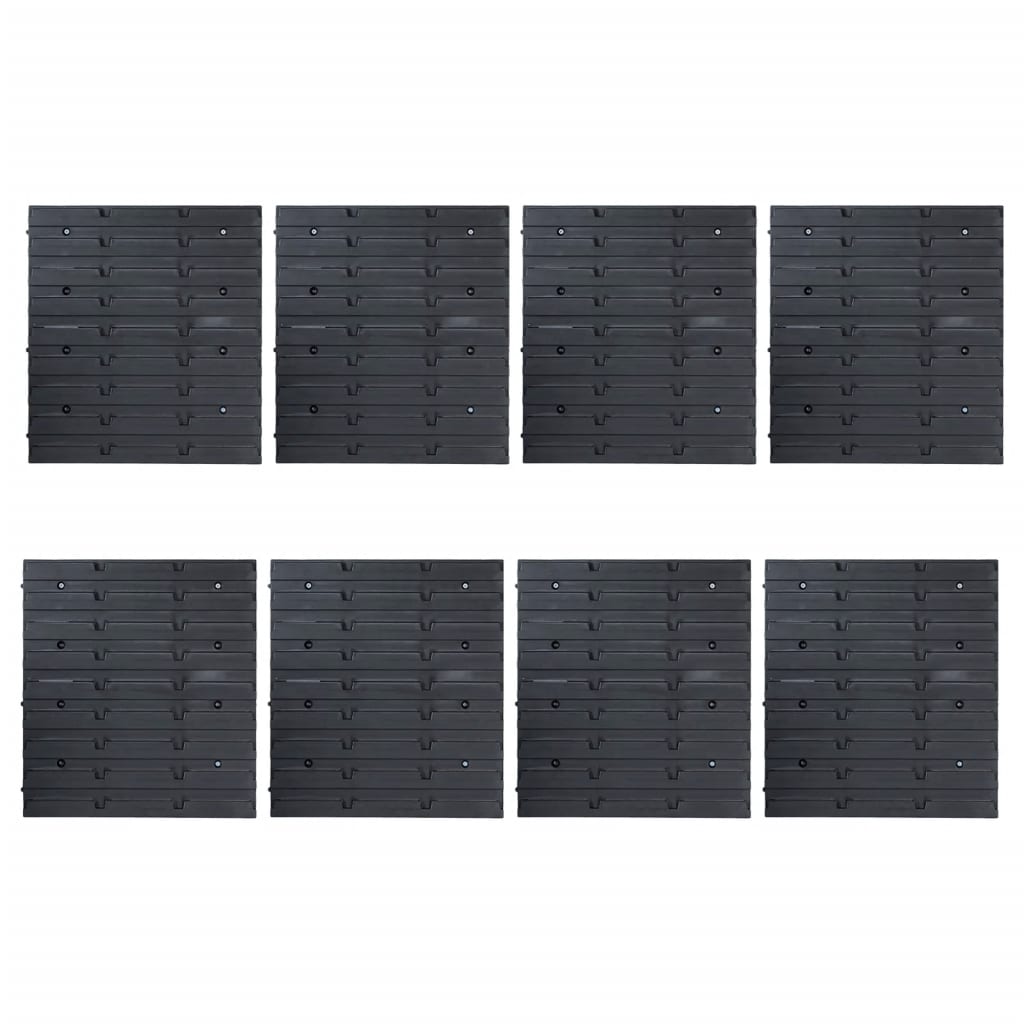 vidaXL Kit de cajas de almacenaje 141 pzas paneles de pared rojo/negro