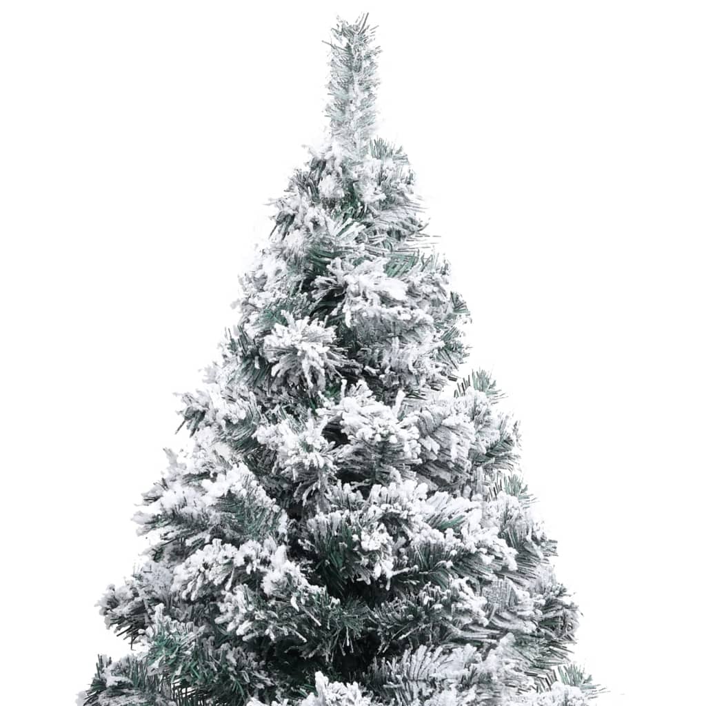 vidaXL Árbol de Navidad artificial verde con nieve 120 cm