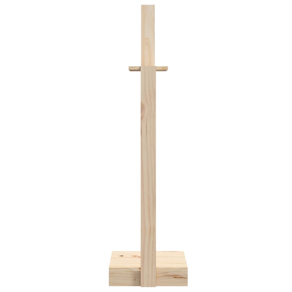 vidaXL Soporte para leña madera maciza de pino 33,5x30x110 cm