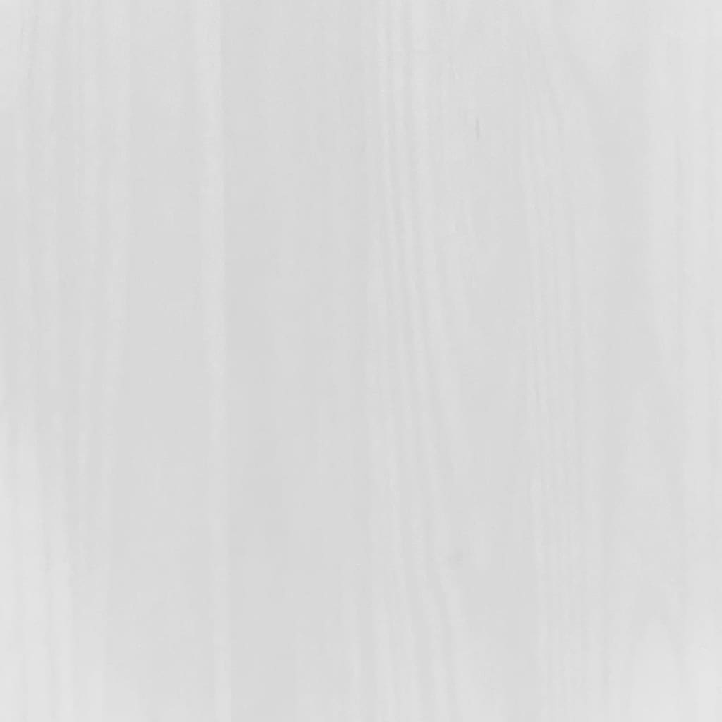 vidaXL Mesa consola Corona Range de pino mexicano blanco 90x34,5x73 cm