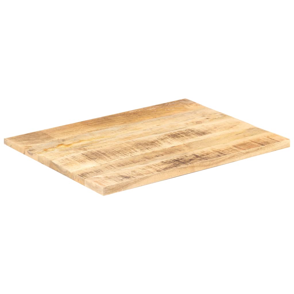 vidaXL Superficie de mesa madera maciza de mango 25-27 mm 80x60 cm