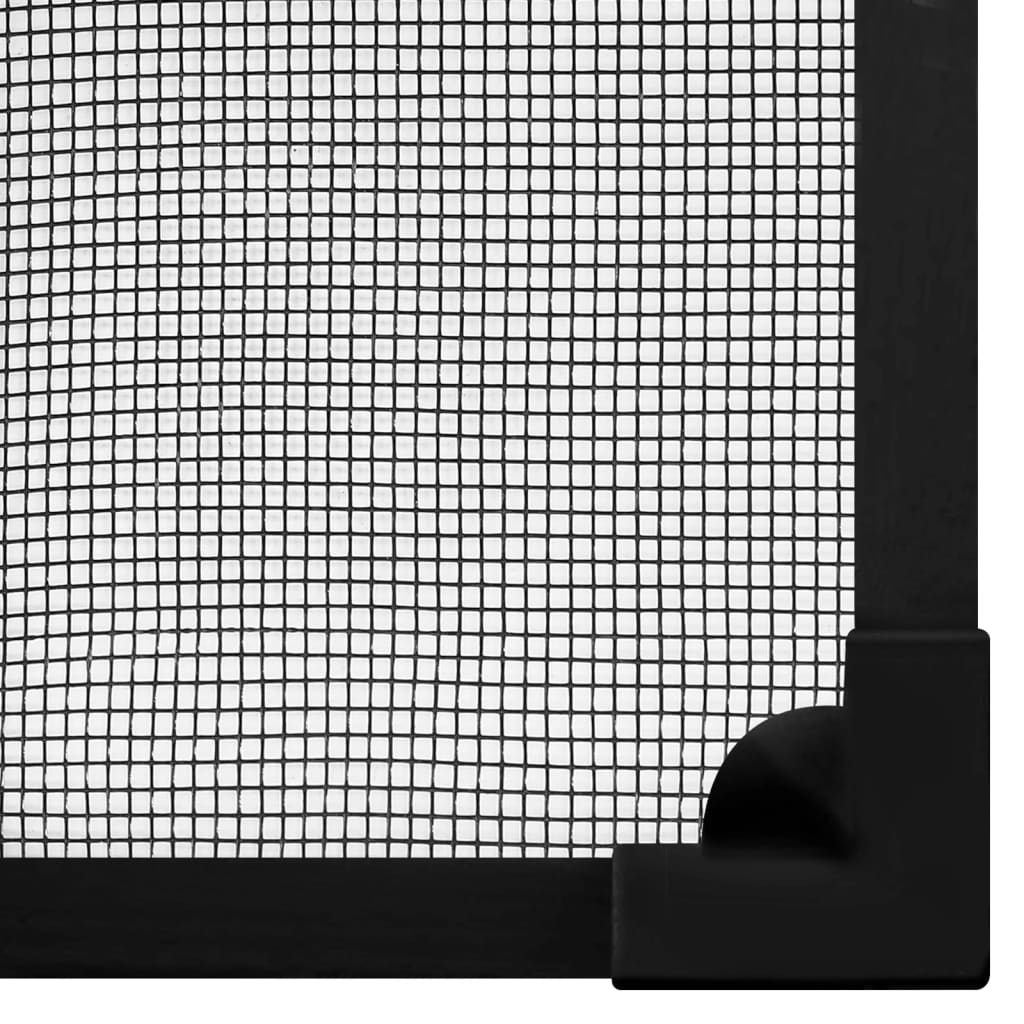vidaXL Mosquitera magnética ventana antracita fibra vidrio 80x120 cm