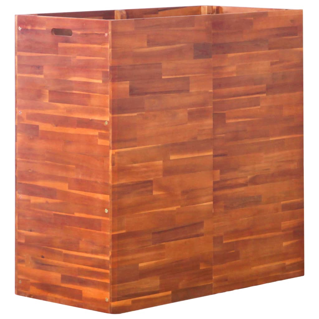 vidaXL Arriate de madera de acacia 100x50x100 cm