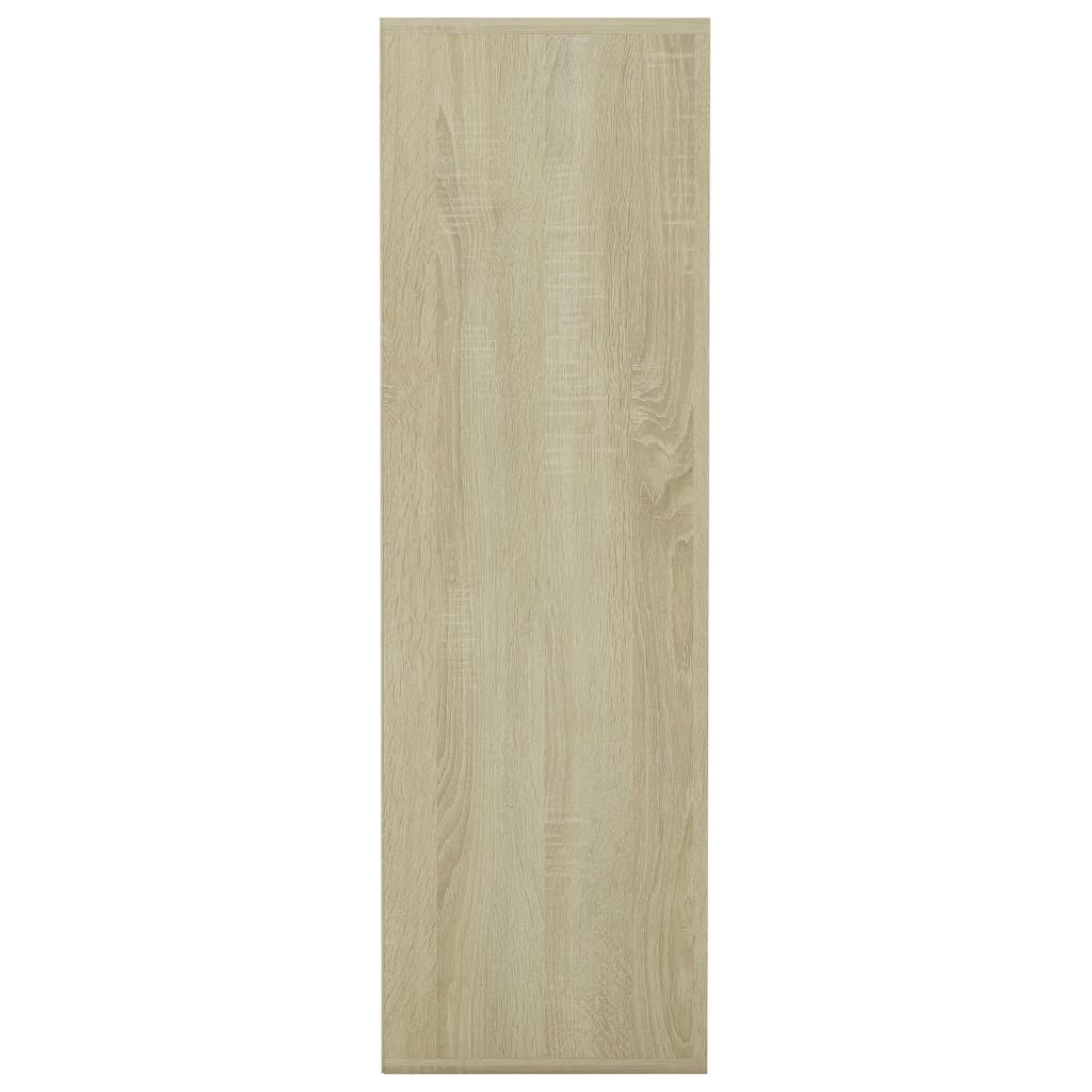 vidaXL Estantería madera contrachapada blanco y roble 98x30x98 cm