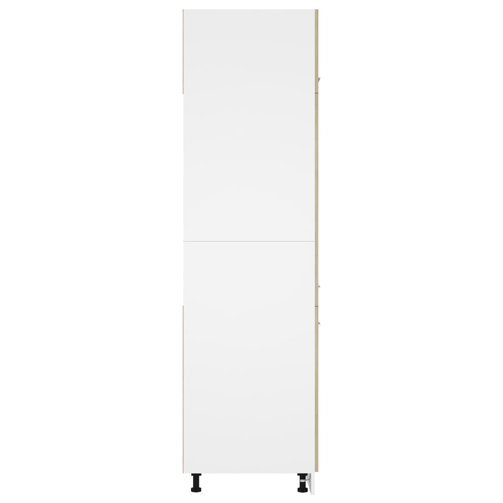 vidaXL Armario de frigorífico contrachapada color roble 60x57x207 cm