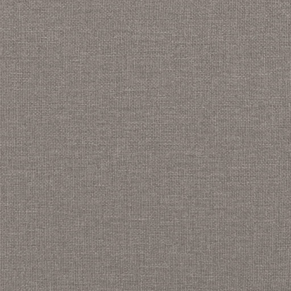 vidaXL Reposapiés de tela gris taupe 60x50x41 cm
