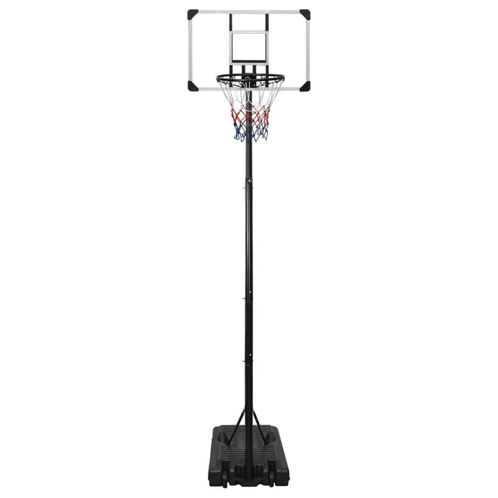 vidaXL Canasta de baloncesto policarbonato transparente 280-350 cm