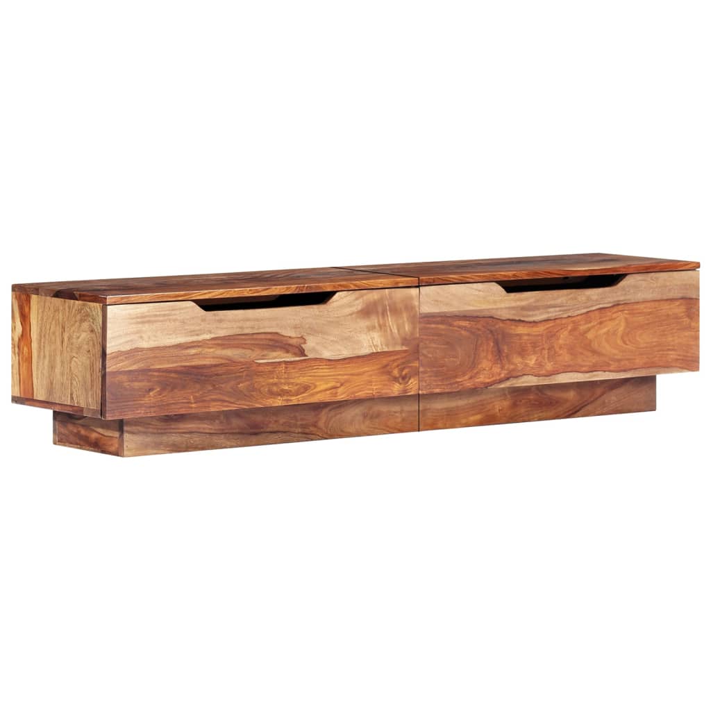 vidaXL Mueble para TV de madera maciza de sheesham 145x30x30 cm