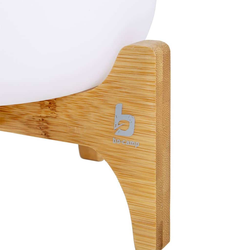 Bo-Camp Lámpara de mesa LED Barnes blanco y marrón