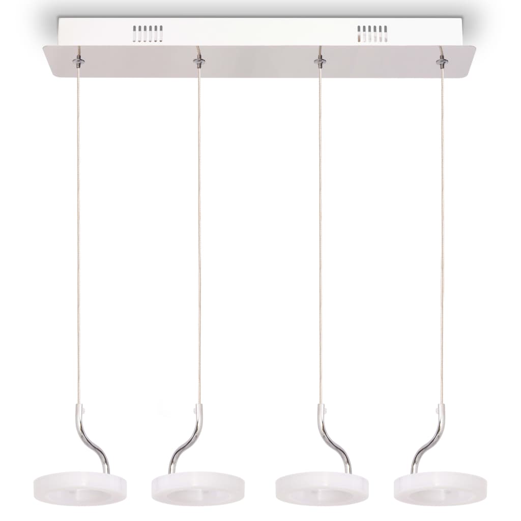 vidaXL Lámpara colgante LED con 4 luces blanco cálido