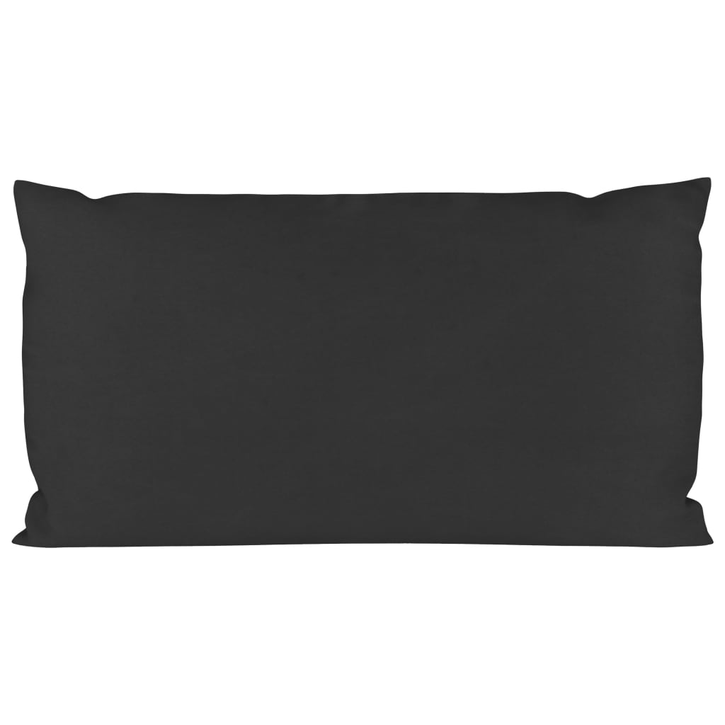 vidaXL Cojines para sofá de palés 2 unidades tela negro