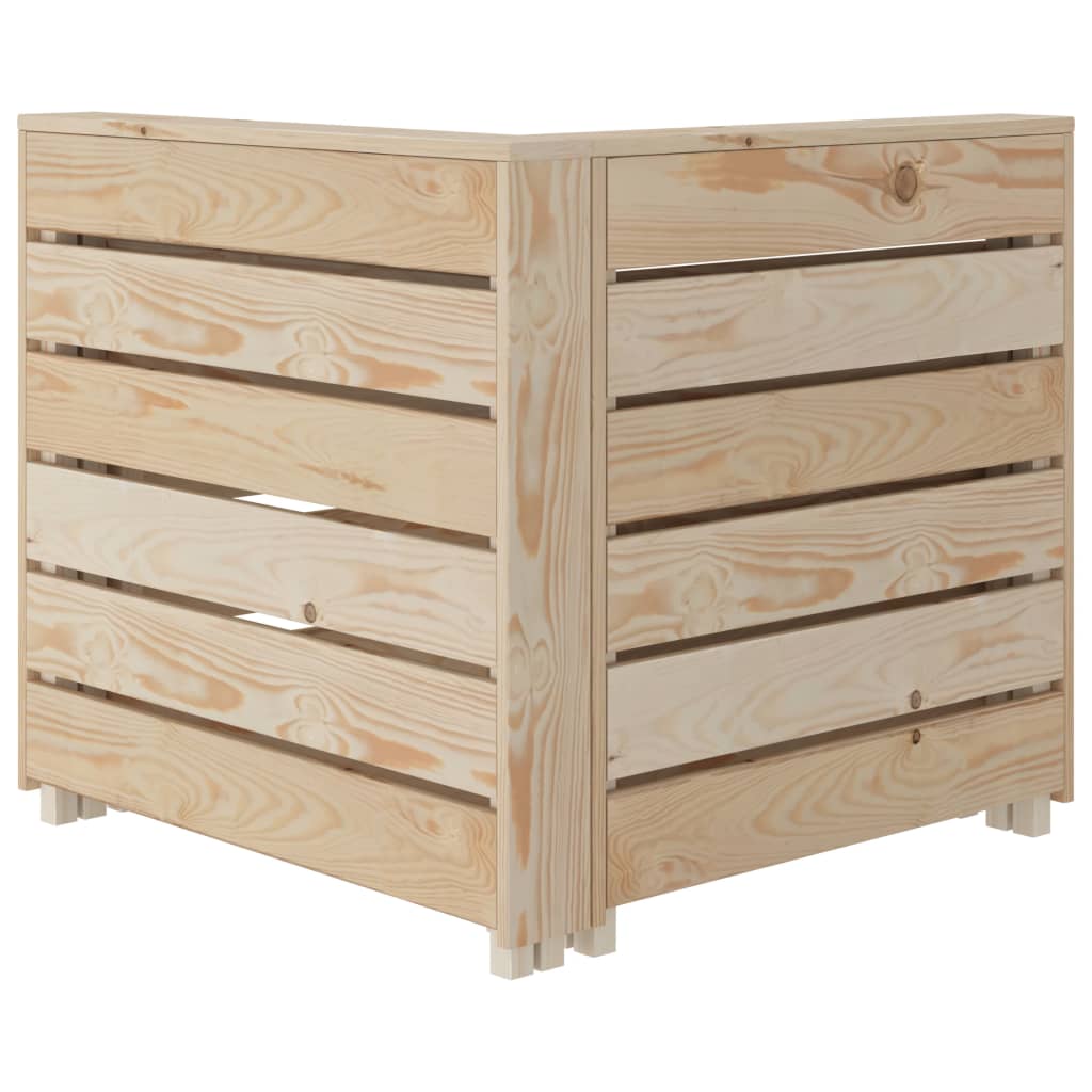 vidaXL Juego de muebles de palets para jardín 7 piezas de madera