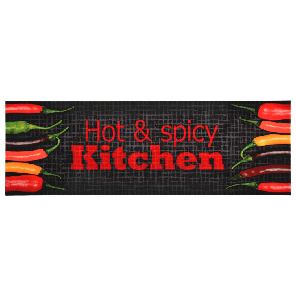 vidaXL Alfombra de cocina lavable Hot&Spicy 45x150 cm