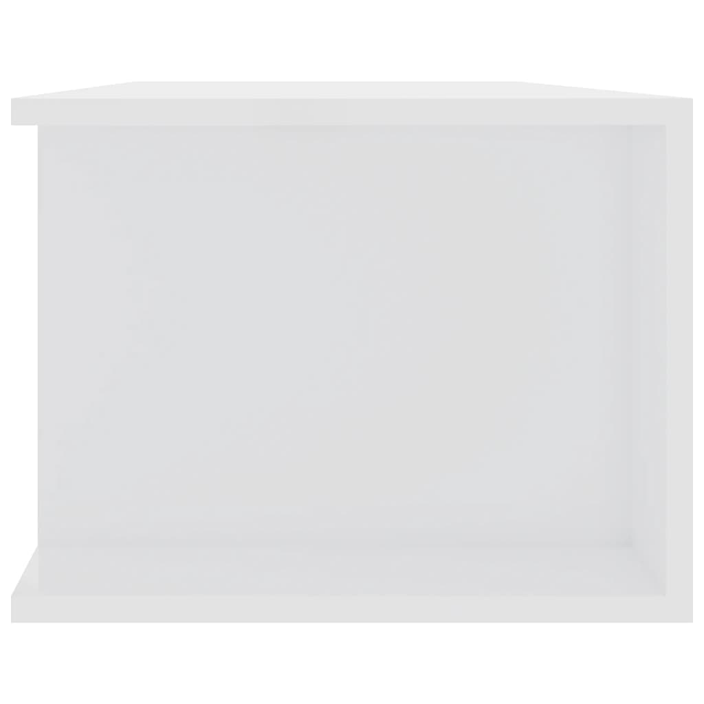 vidaXL Mueble de TV con luces LED blanco brillante 135x39x30 cm
