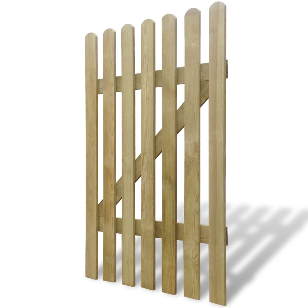 vidaXL Puerta de valla de jardín de madera 100x150 cm