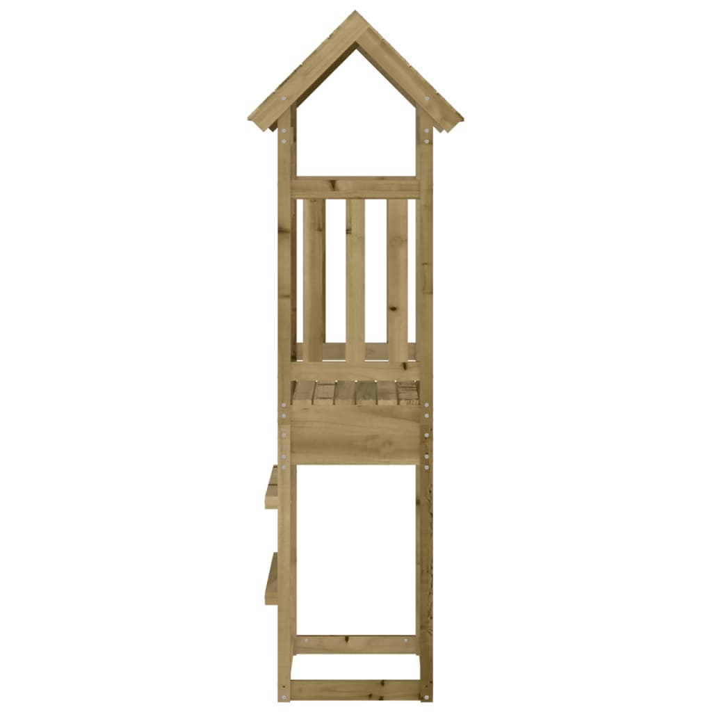 vidaXL Torre de juegos madera pino impregnada 52,5x46,5x206,5 cm