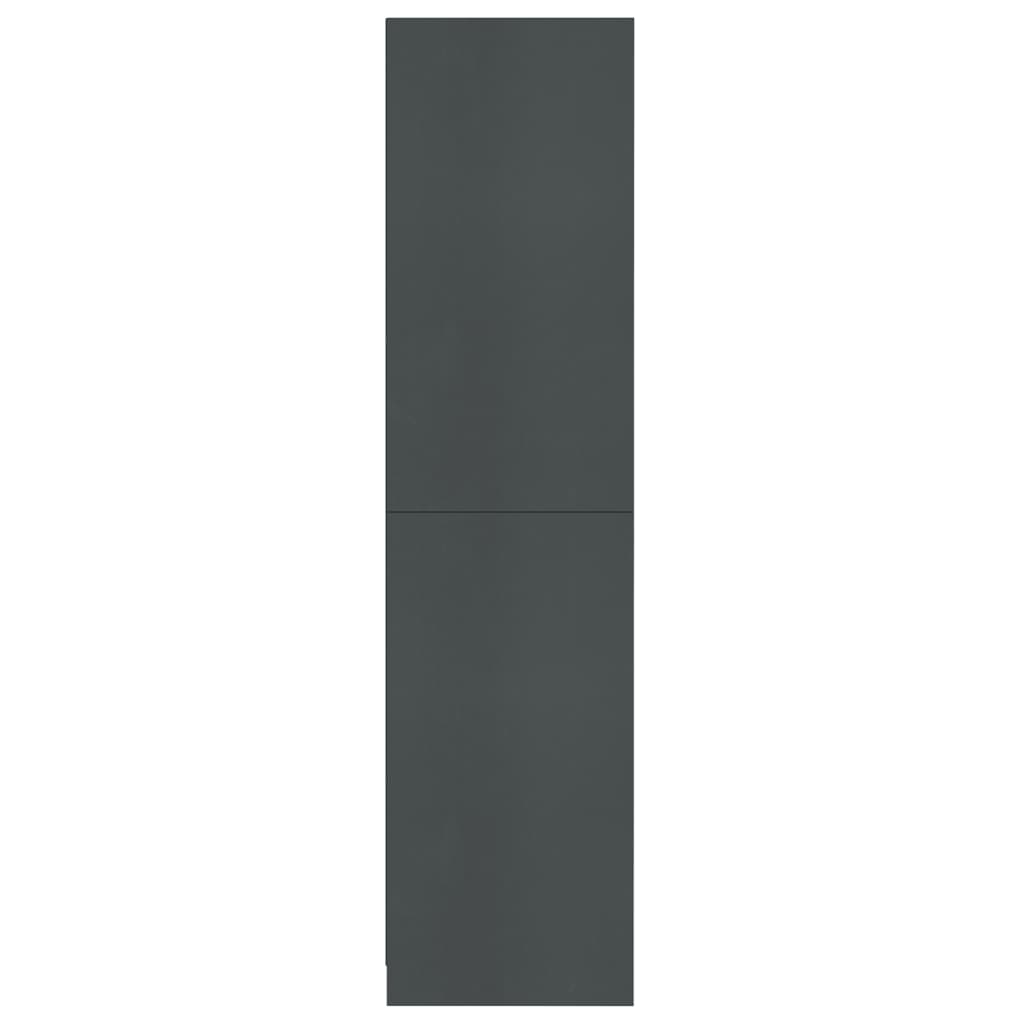 vidaXL Armario de madera contrachapada gris 100x50x200 cm