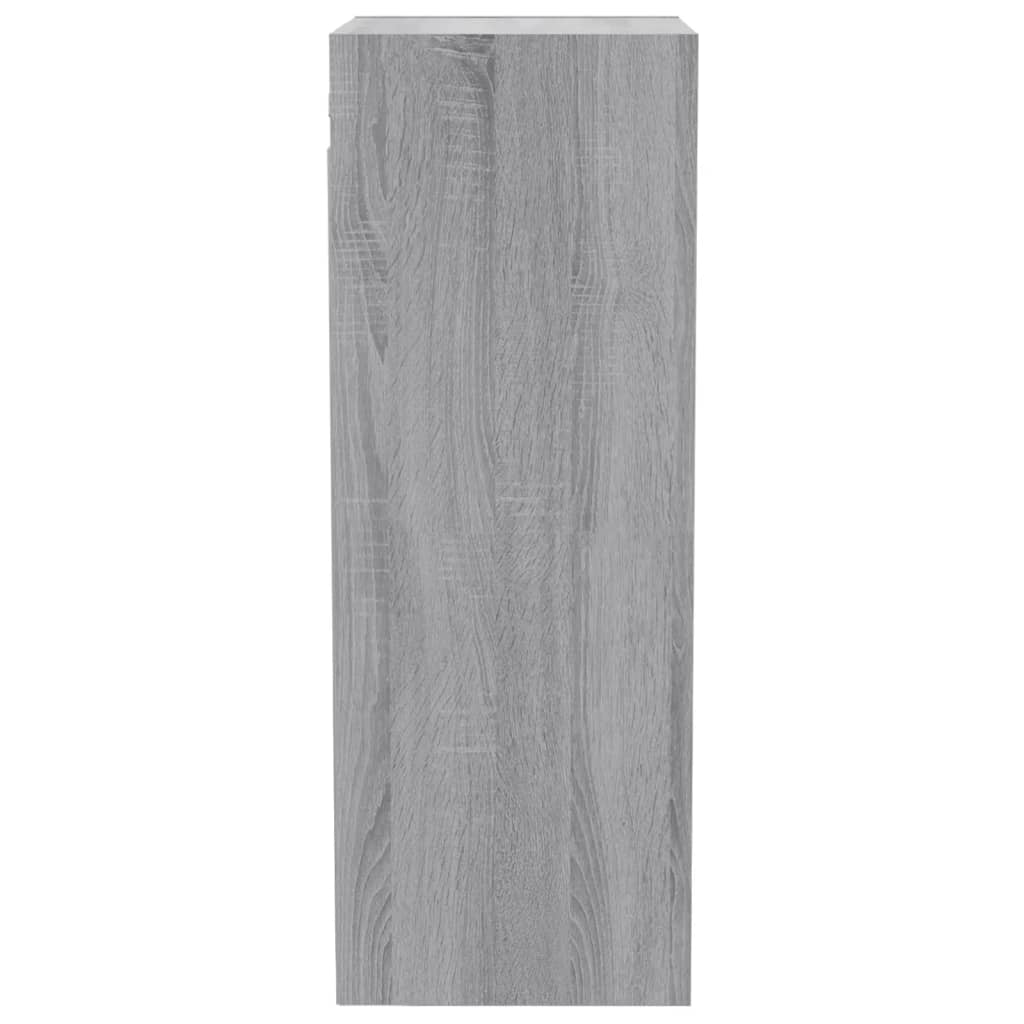 vidaXL Armario de pared madera ingeniería gris Sonoma 34,5x32,5x90 cm