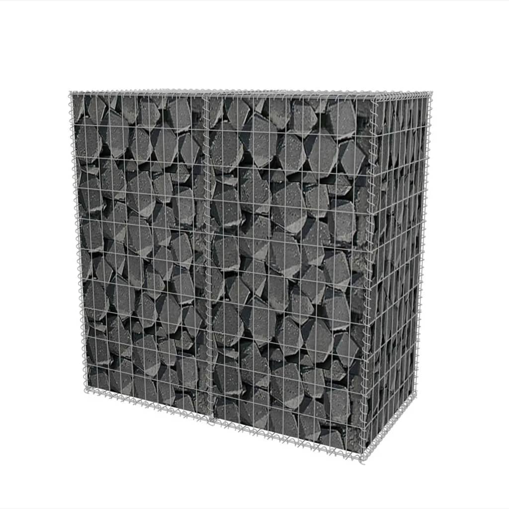 vidaXL Cesta de muro de gaviones acero galvanizado 100x50x100 cm