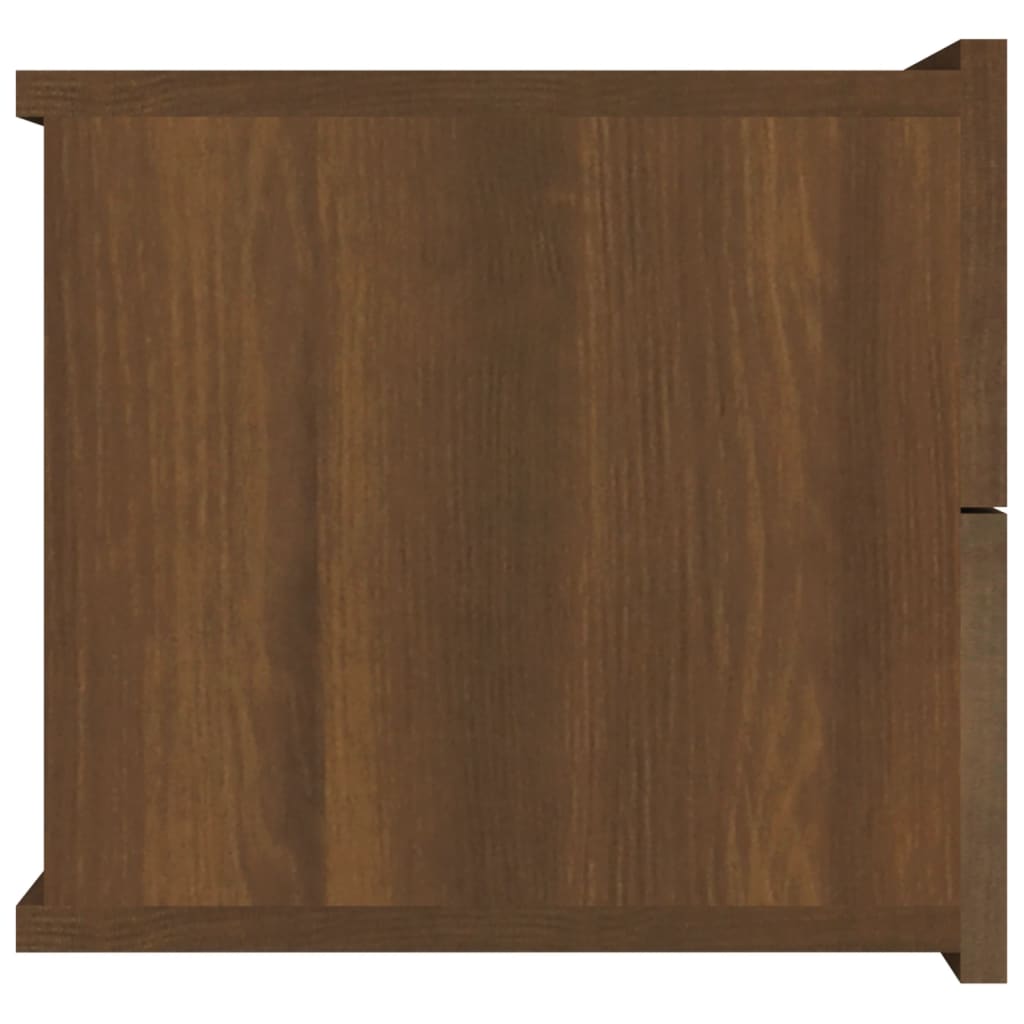 vidaXL Mesita de noche madera contrachapada marrón roble 40x30x30 cm