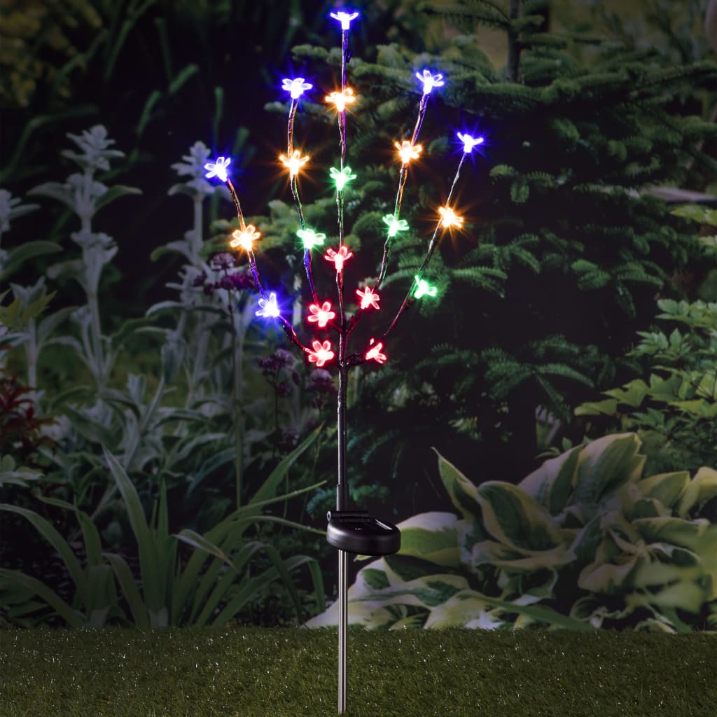 HI Lámpara LED con estaca y forma de árbol en flor 20 bombillas