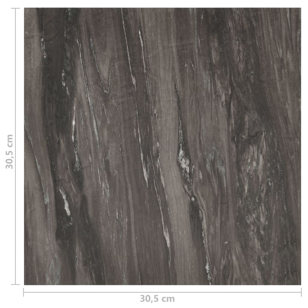 vidaXL Tarimas de suelo autoadhesivas 20 uds PVC 1,86 m² gris oscuro