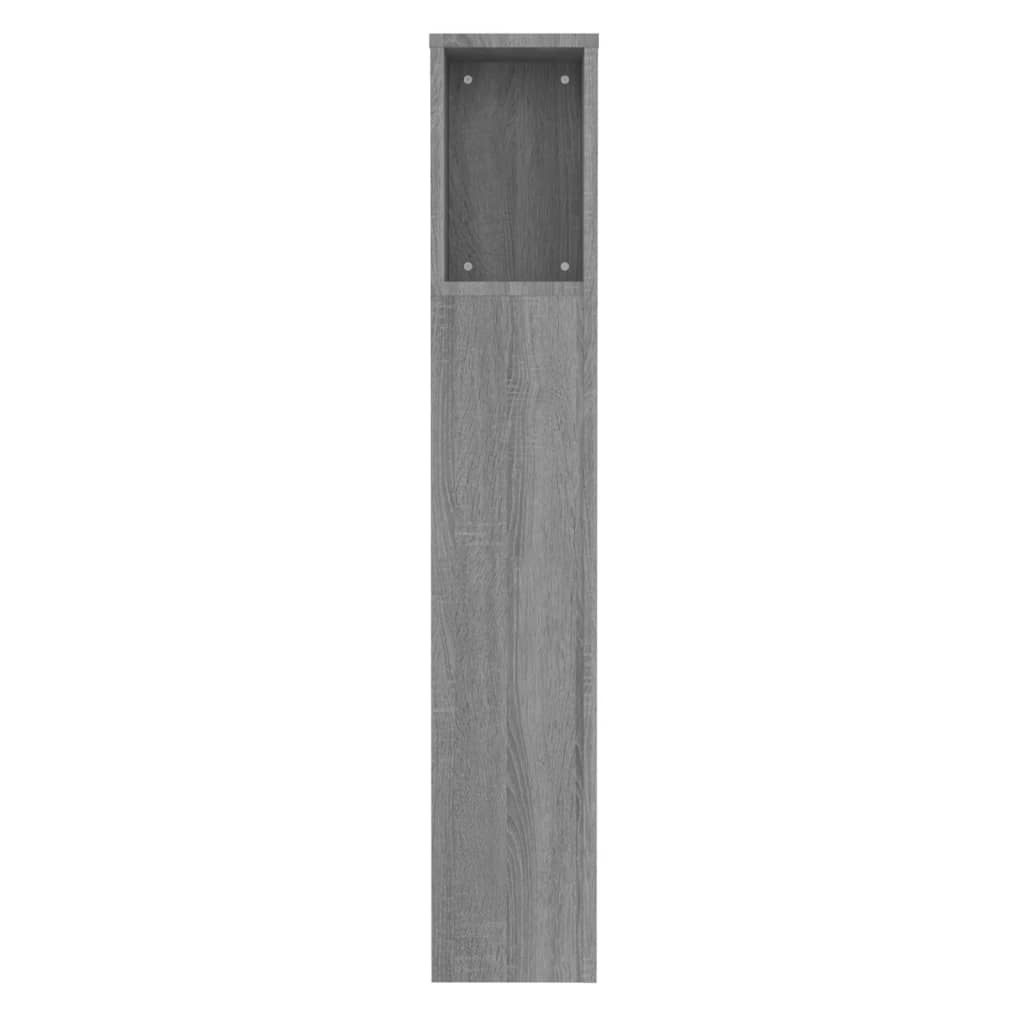vidaXL Mueble cabecero gris Sonoma 100x18,5x104,5 cm