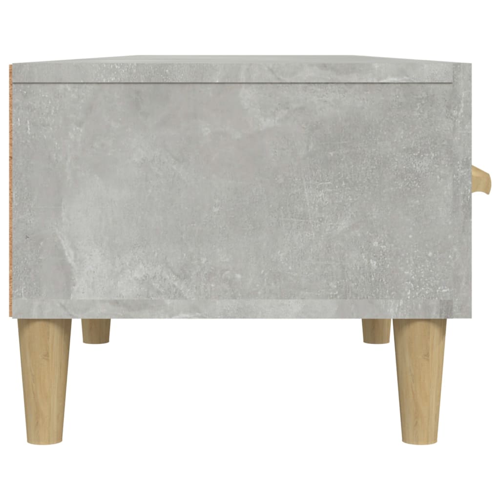 vidaXL Mueble de TV madera contrachapada gris hormigón 150x34,5x30 cm