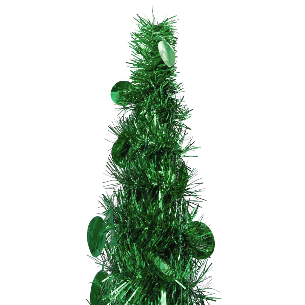 vidaXL Árbol de Navidad artificial emergente PET verde 120 cm